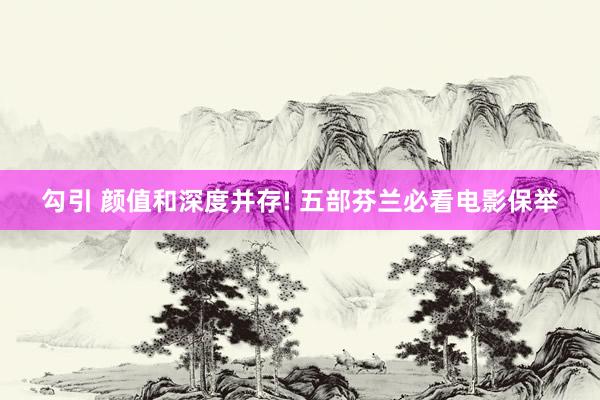 勾引 颜值和深度并存! 五部芬兰必看电影保举